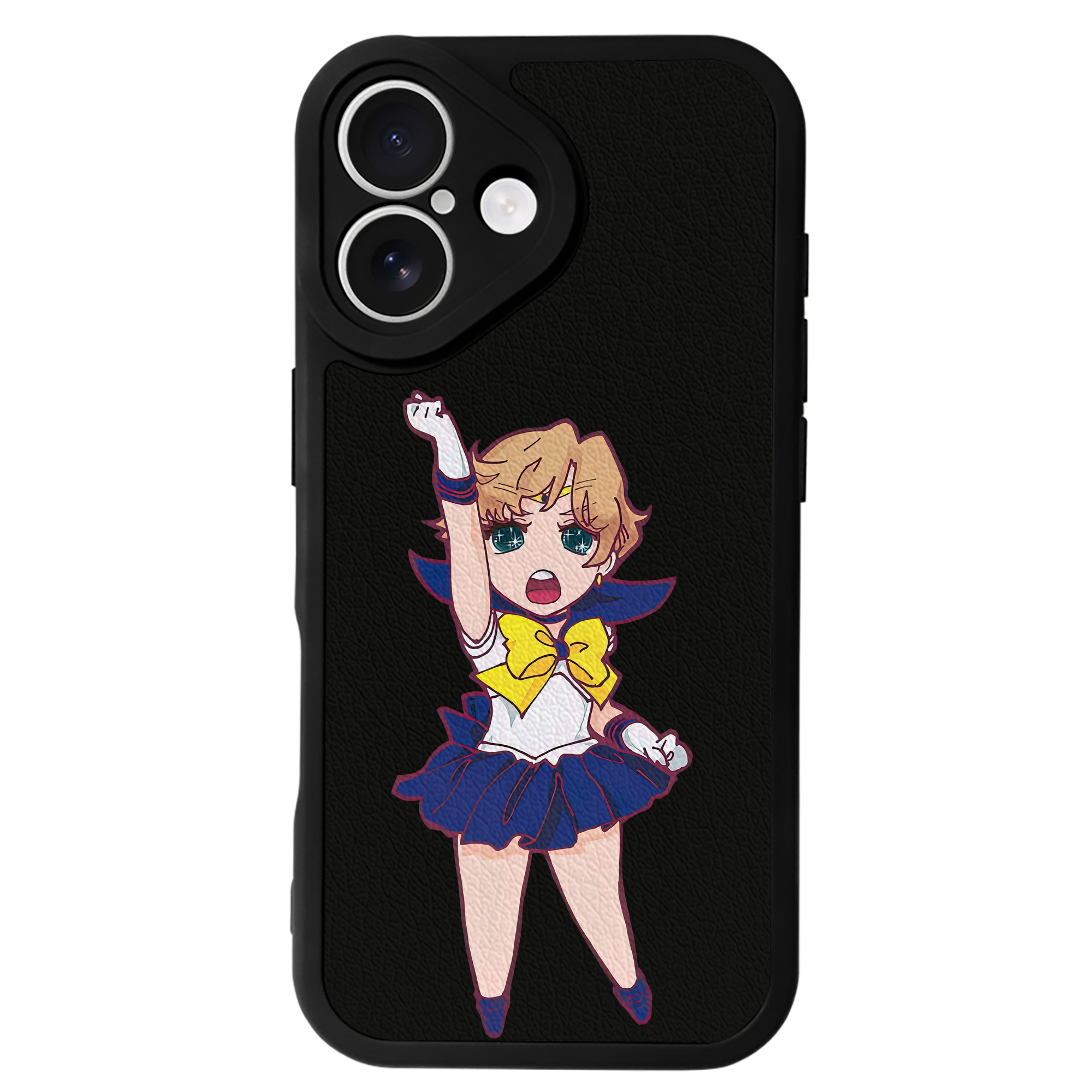 （画像用） 美少女戦士セーラームーン 天王はるか Sailor Moon Tenoh Haruka 【iPhone 16シリーズ対応】シリコンスマホケース（レザー調） 材質：シリコン